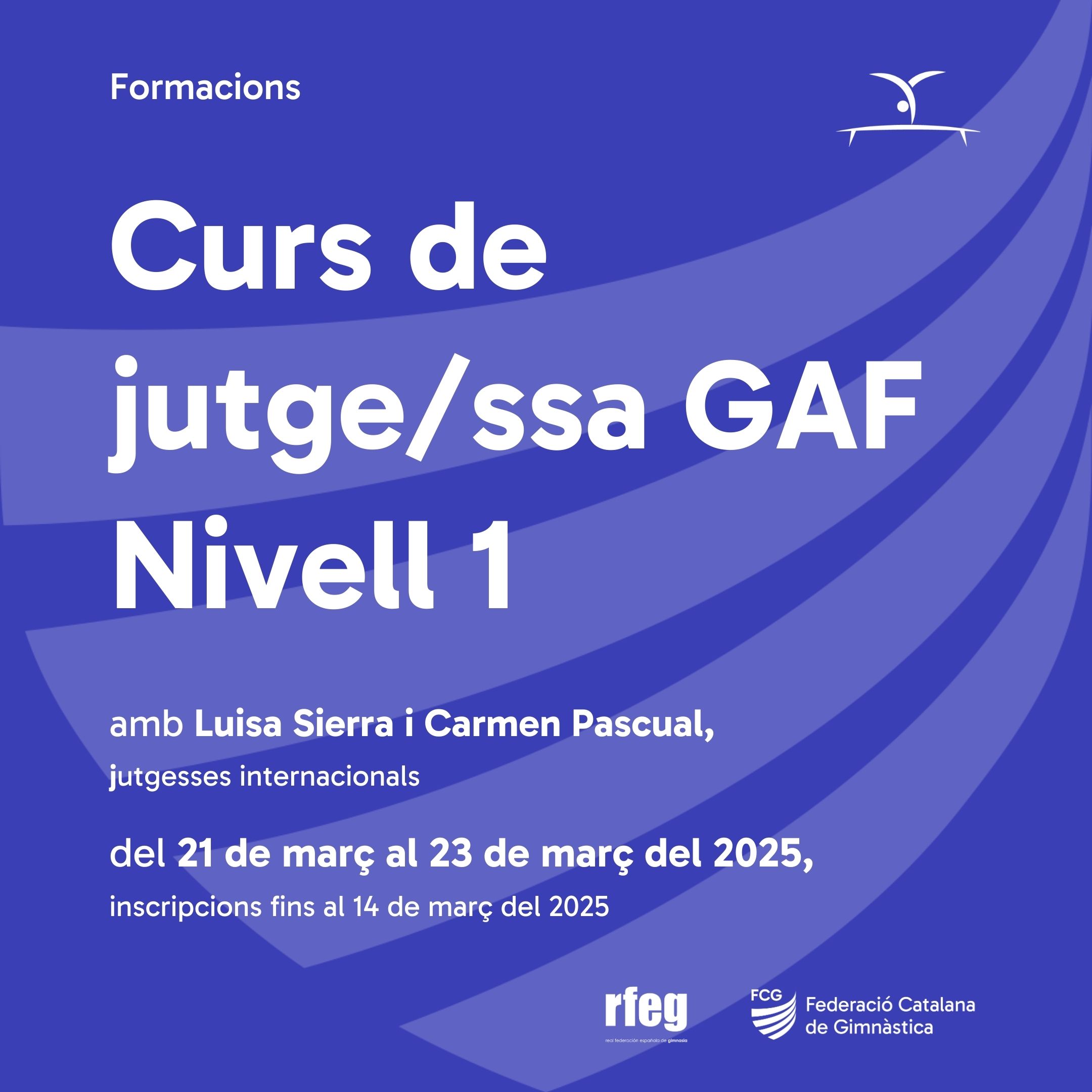 Cartell de Curs jutges/ses nivell 1 de gaf