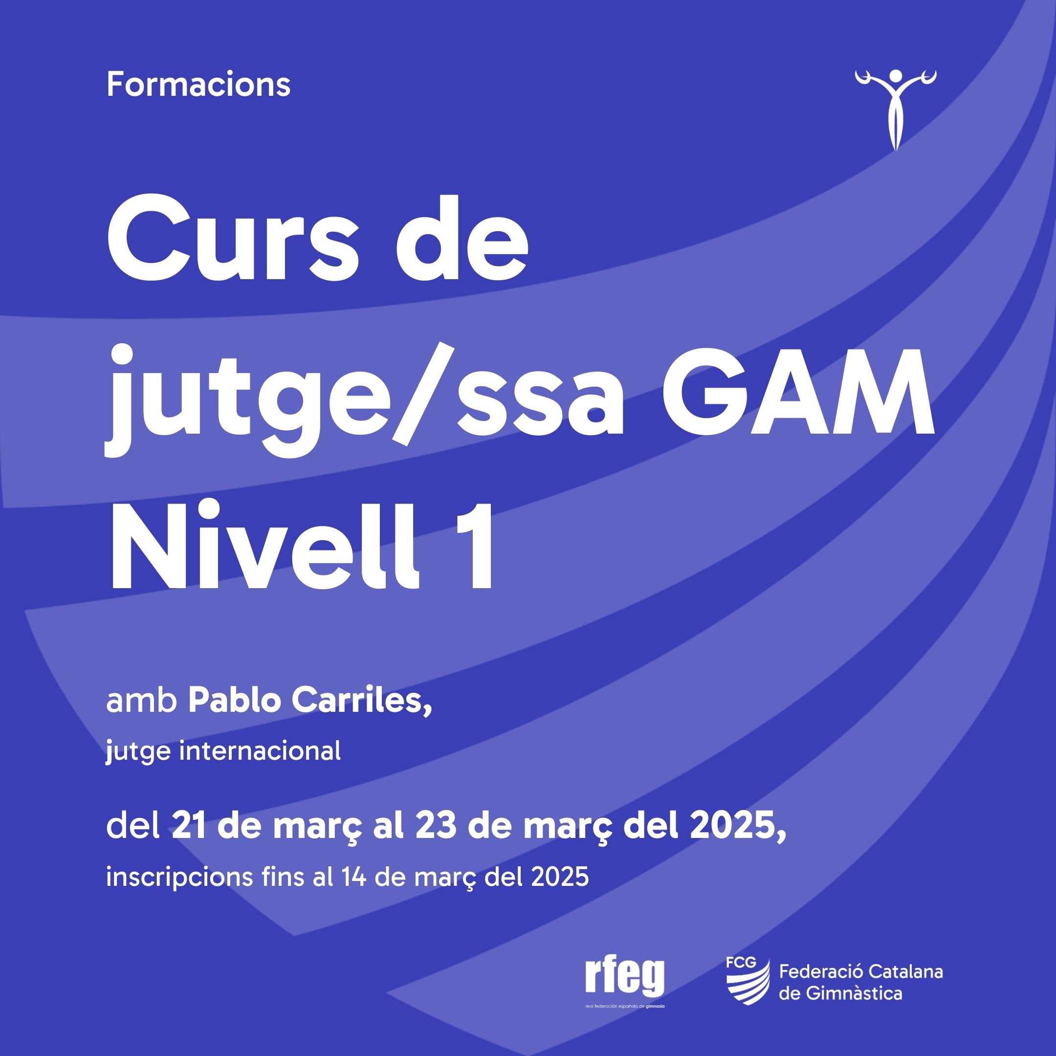 Cartell de Curs jutges/ses nivell 1 de gam