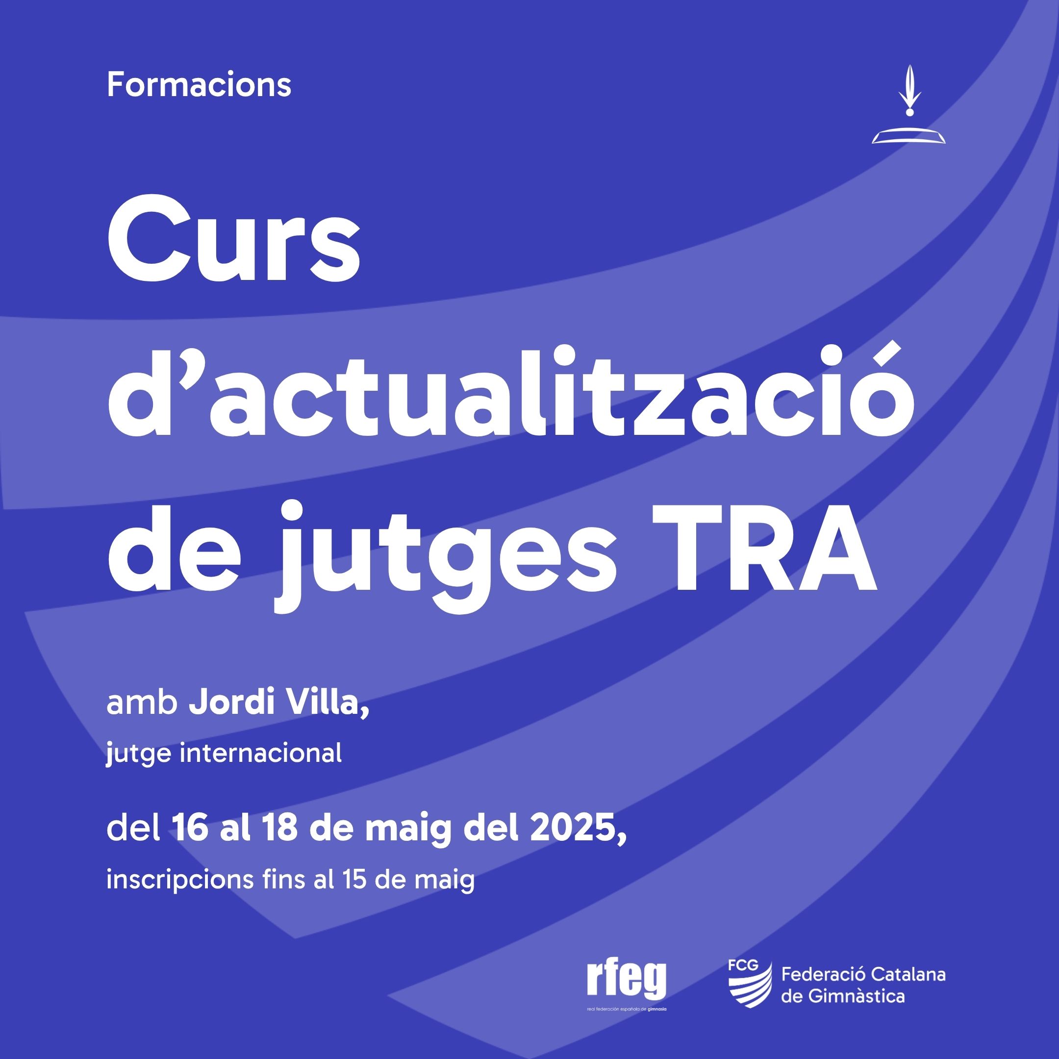 Cartell de Curs actualització jutges/ses tra 2025